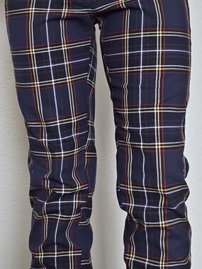 Original Use Plaid Pants Size 28 Slim Fit Tartan Check Mens/Womens